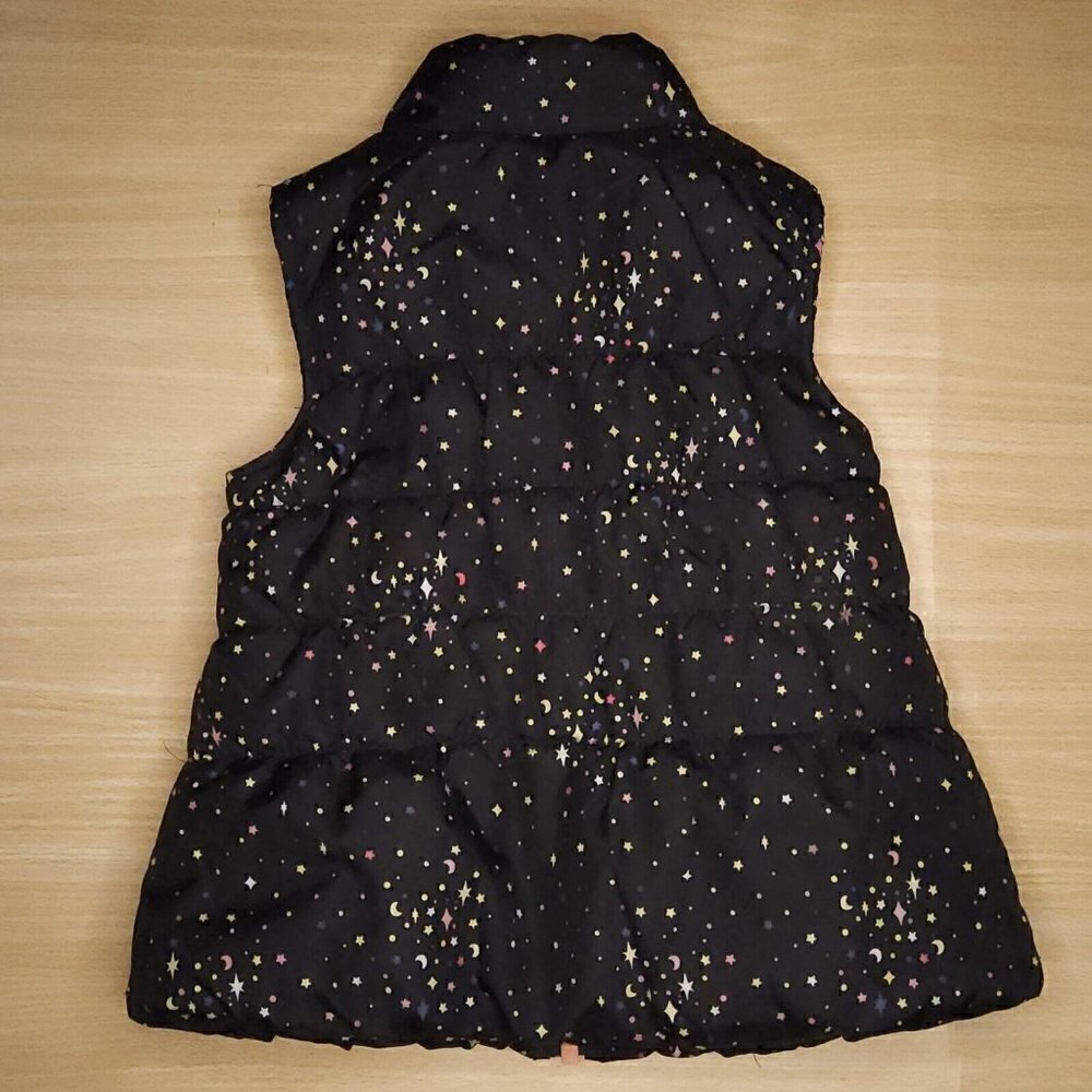 Osh Kosh B'gosh Girls Toddler Black Celestial Puffer Vest 3T - Picture 2 of 6